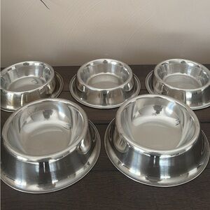 Dog stainless steel bowls